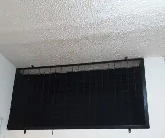 Colocação das grades de ventilação