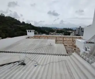 Instalação das telhas